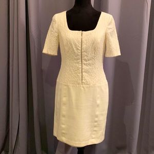This gorgeous white heavy dress is from Ann Taylor. Size 6P.